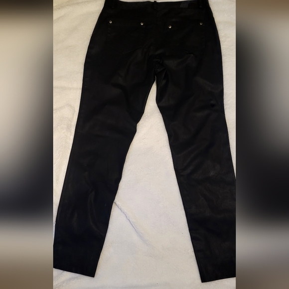 Calvin Klein Leather Skinny Dress Pants Sz 6 - Picture 6 of 8
